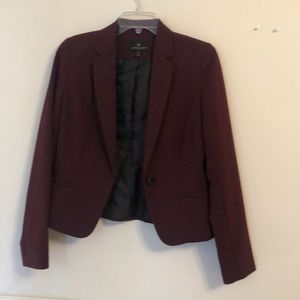 Burgundy blazer